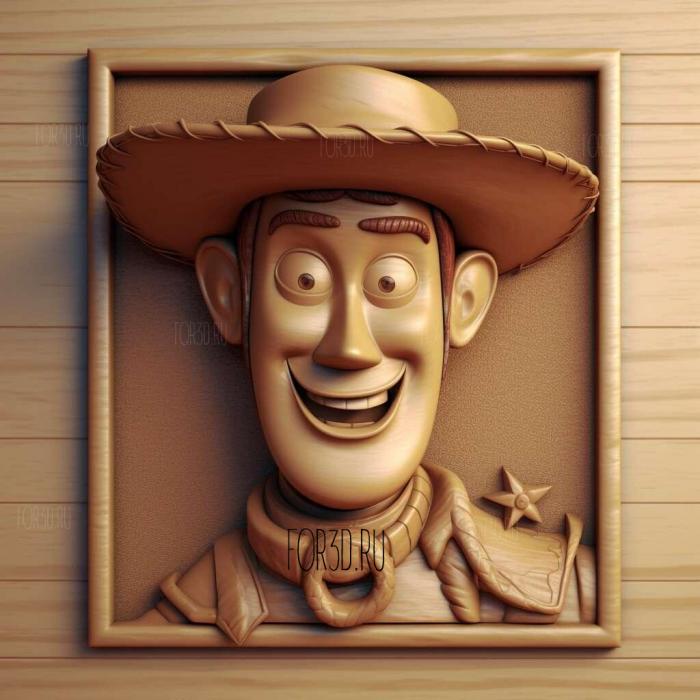 toy story woody 2 stl model for CNC
